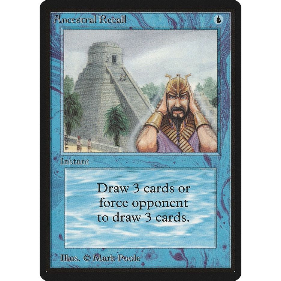 Image for Ancestral Recall (LEB) - Magic: The Gathering