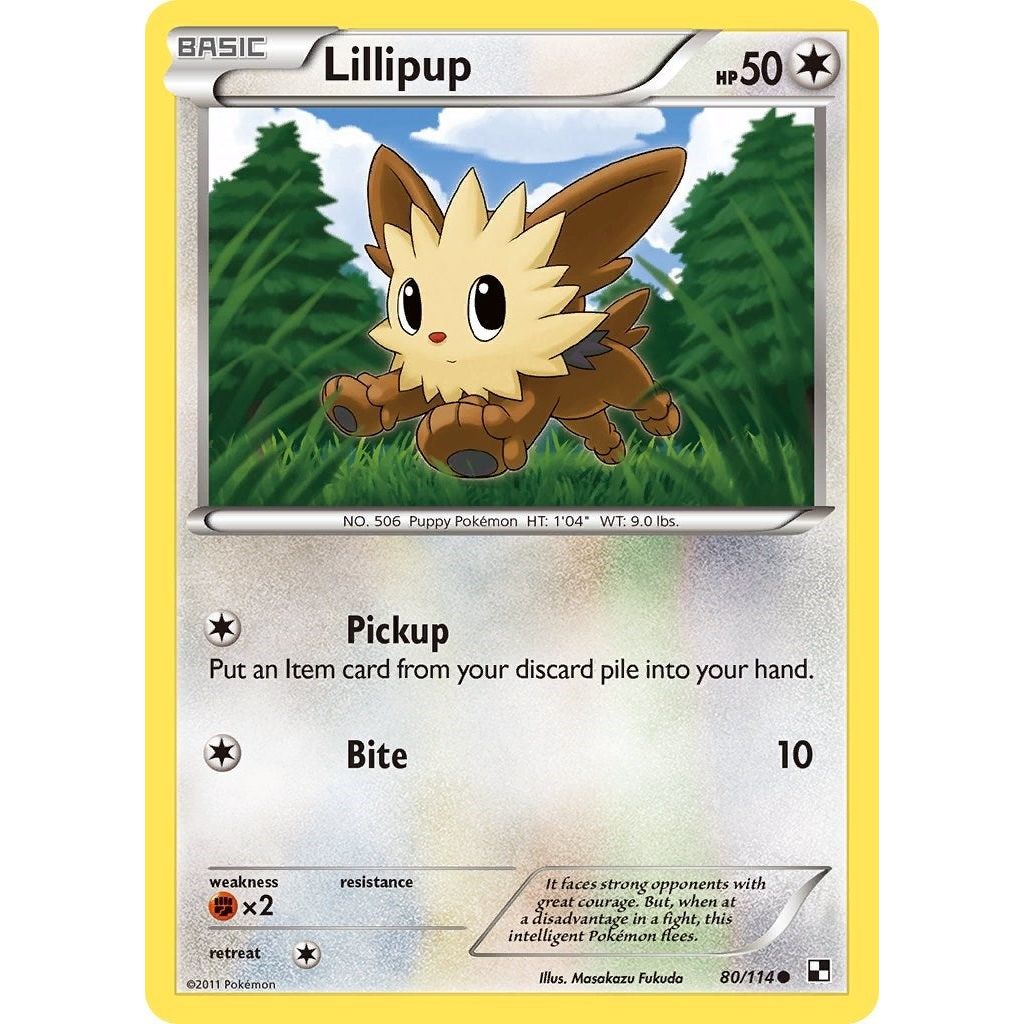Image for Lillipup (80) (80/114) (BLW) - Pokemon