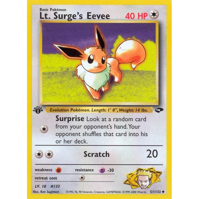 Image for Lt. Surge's Eevee (051/132) (G2) - Pokemon