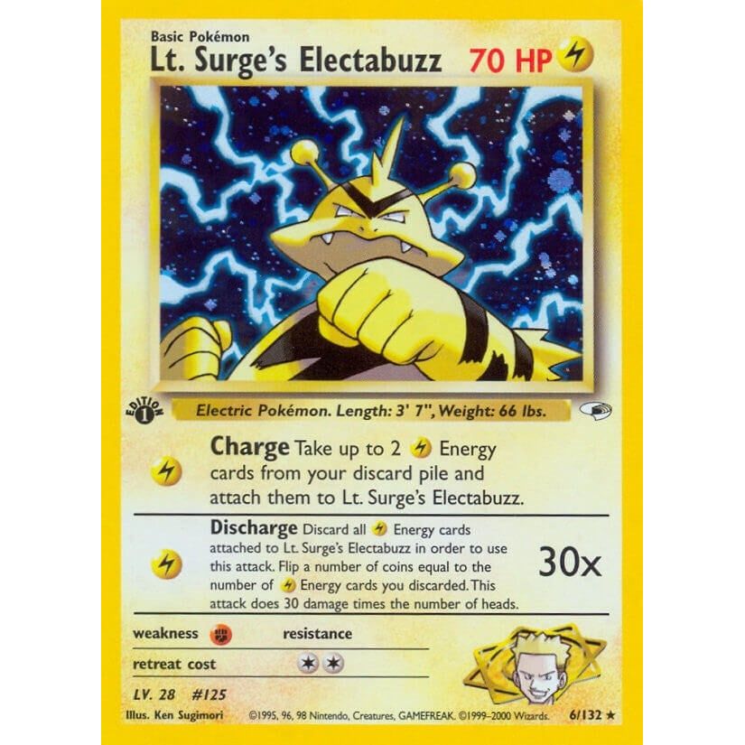 Image for Lt. Surge's Electabuzz (6) (006/132) (G1) - Pokemon