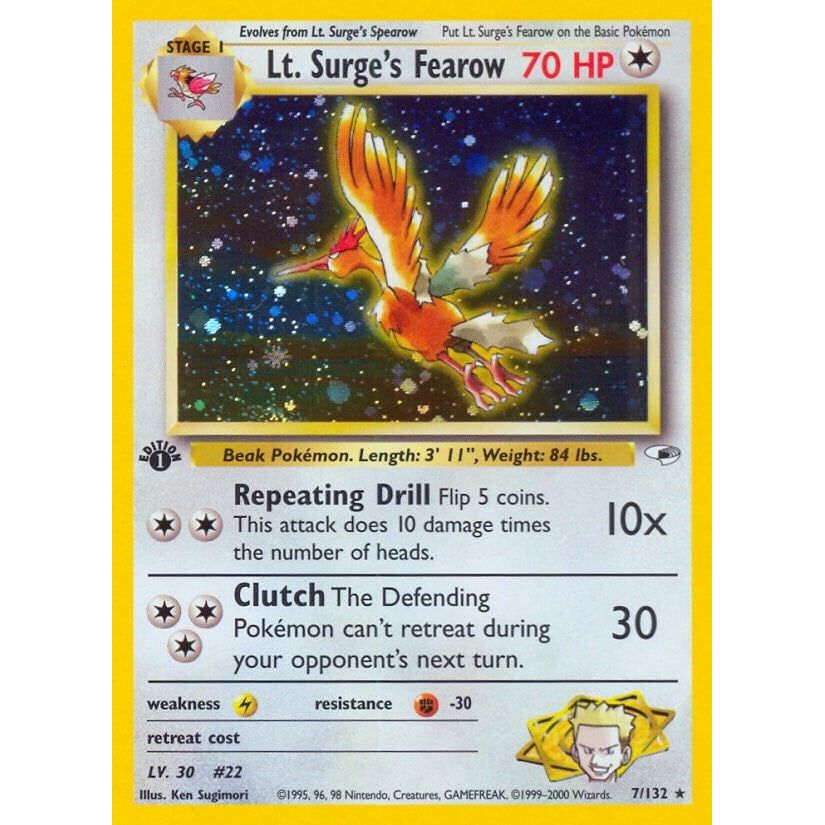 Image for Lt. Surge's Fearow (007/132) (G1) - Pokemon
