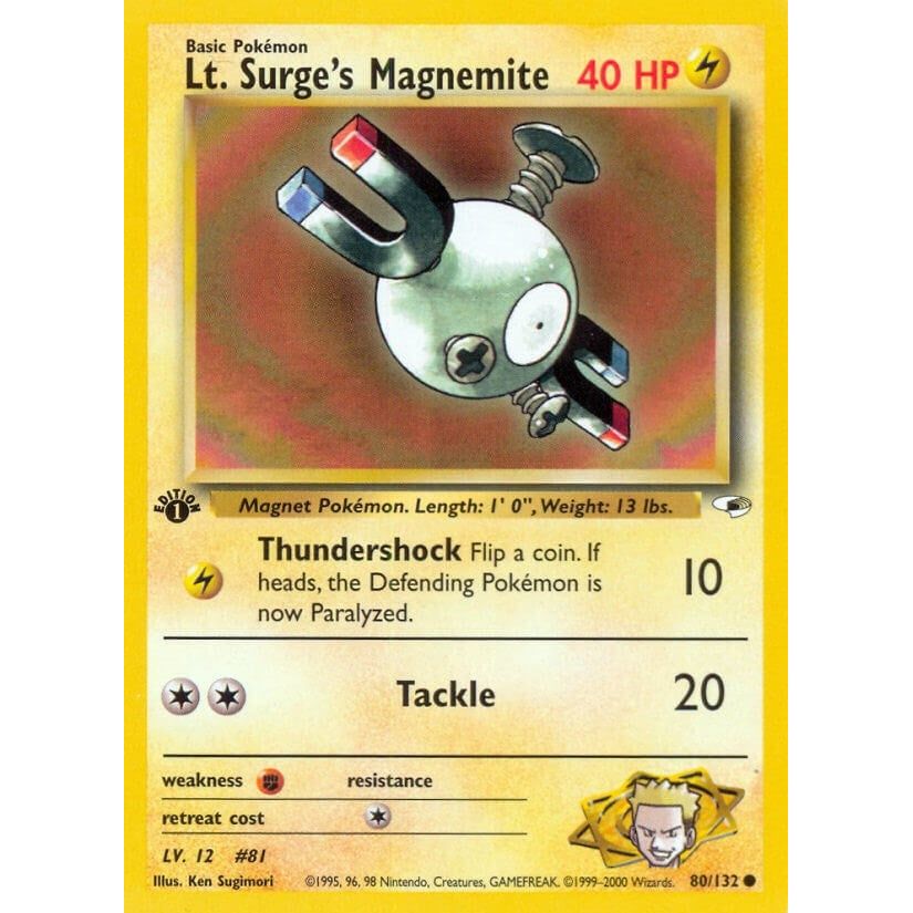 Image for Lt. Surge's Magnemite (80) (080/132) (G1) - Pokemon