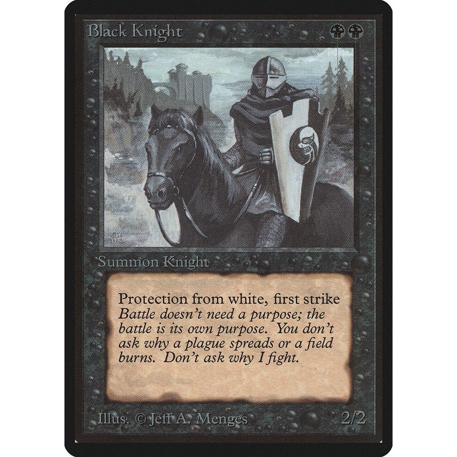 Image for Black Knight (LEB) - Magic: The Gathering