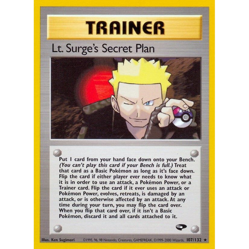 Image for Lt. Surge's Secret Plan (107/132) (G2) - Pokemon