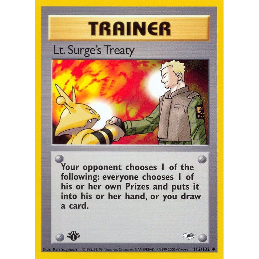 Image for Lt. Surge's Treaty (112/132) (G1) - Pokemon