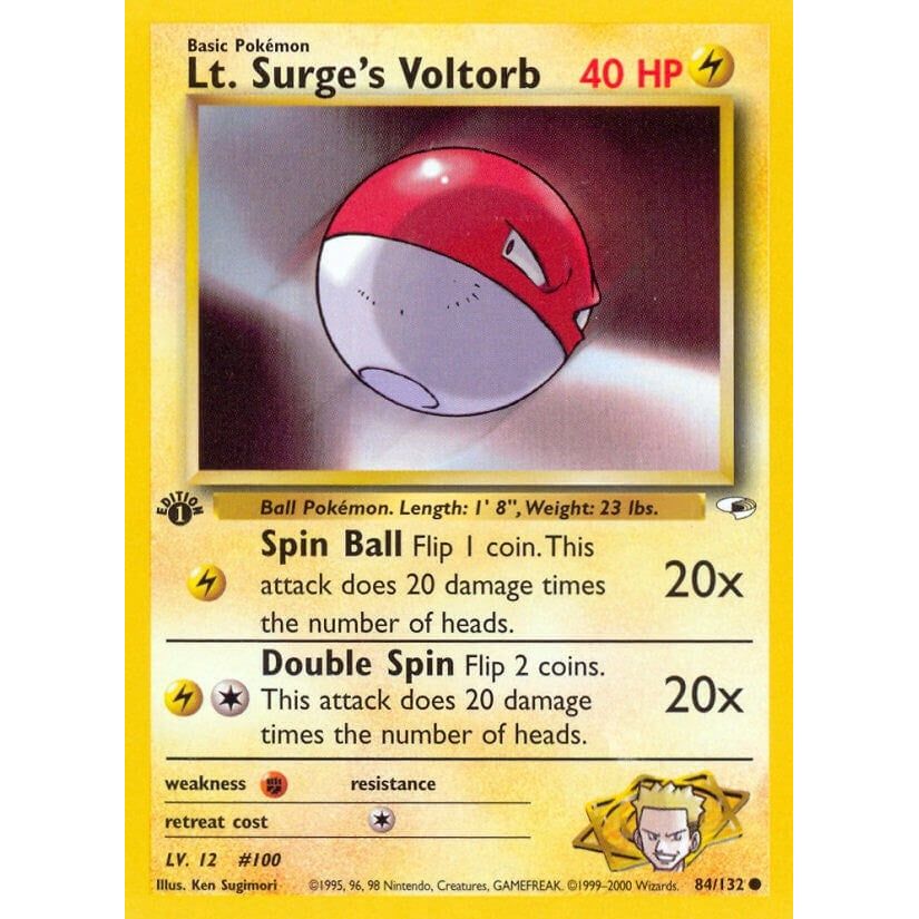 Image for Lt. Surge's Voltorb (084/132) (G1) - Pokemon