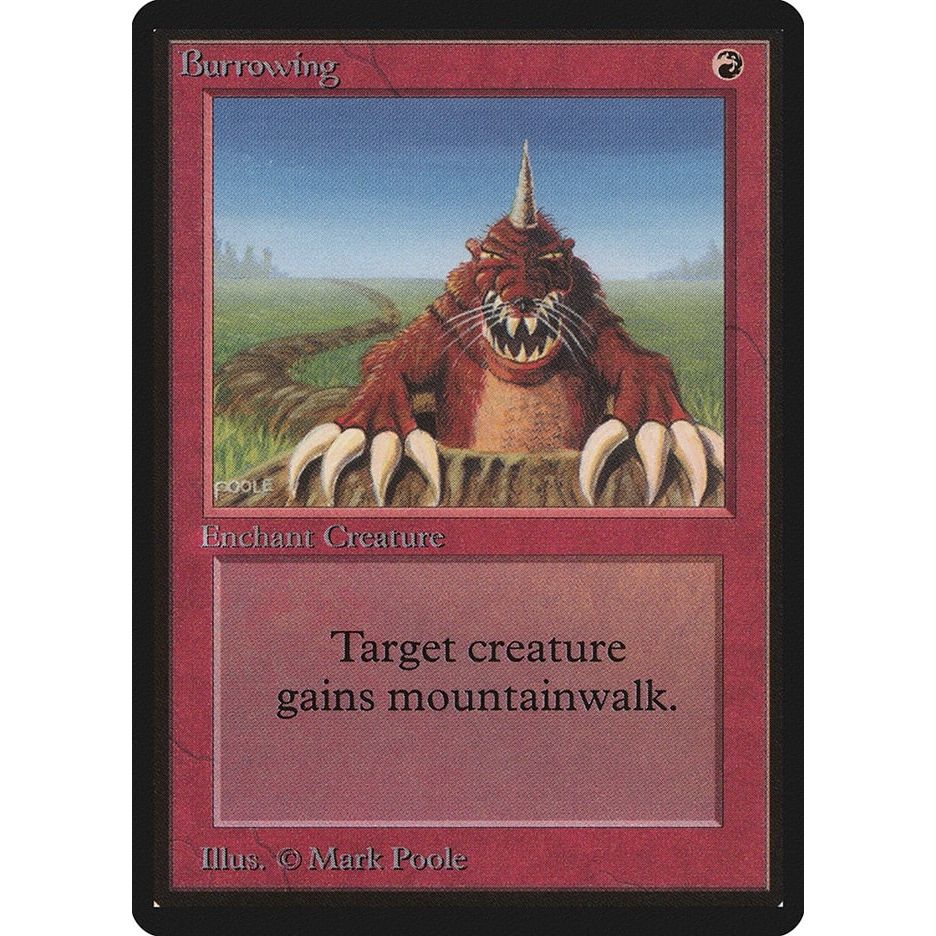 Image for Burrowing (LEB) - Magic: The Gathering