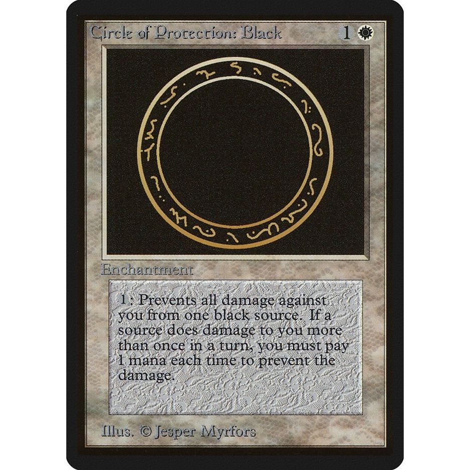 Image for Circle of Protection: Black (LEB) - Magic: The Gathering