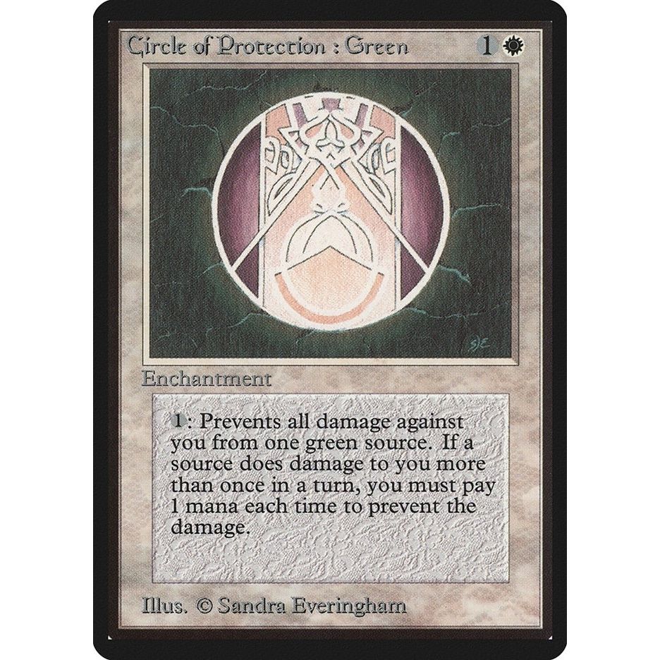 Image for Circle of Protection: Green (LEB) - Magic: The Gathering