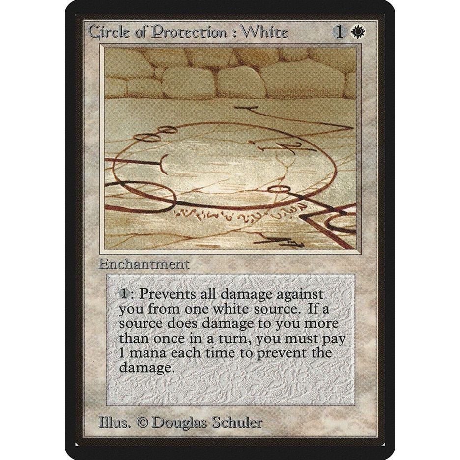 Image for Circle of Protection: White (LEB) - Magic: The Gathering