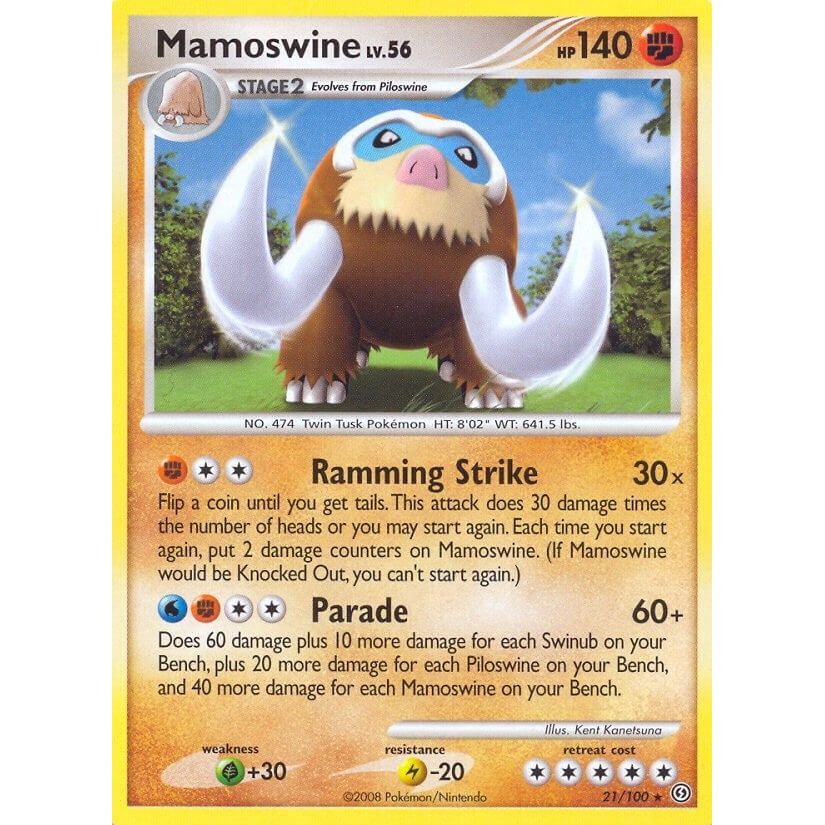 Image for Mamoswine (21/100) (SF) - Pokemon