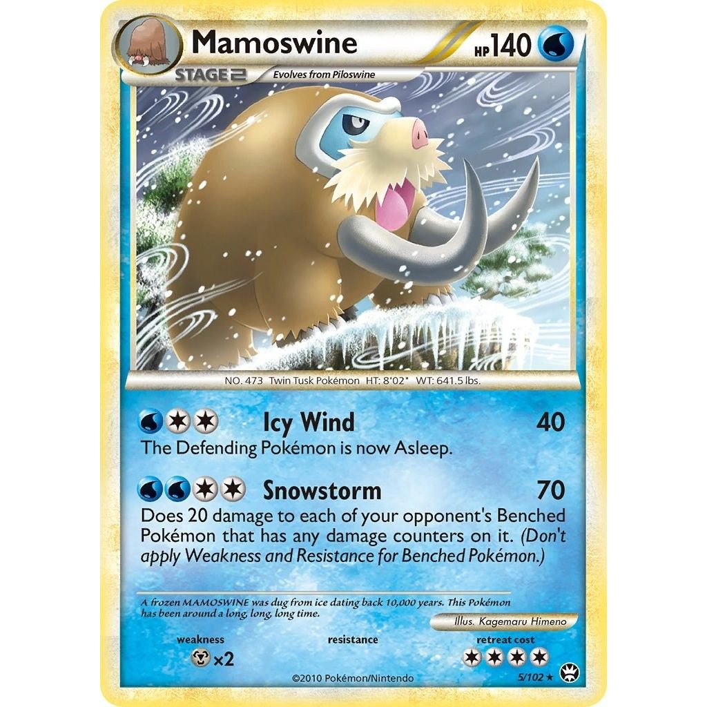Image for Mamoswine (5/102) (TM) - Pokemon
