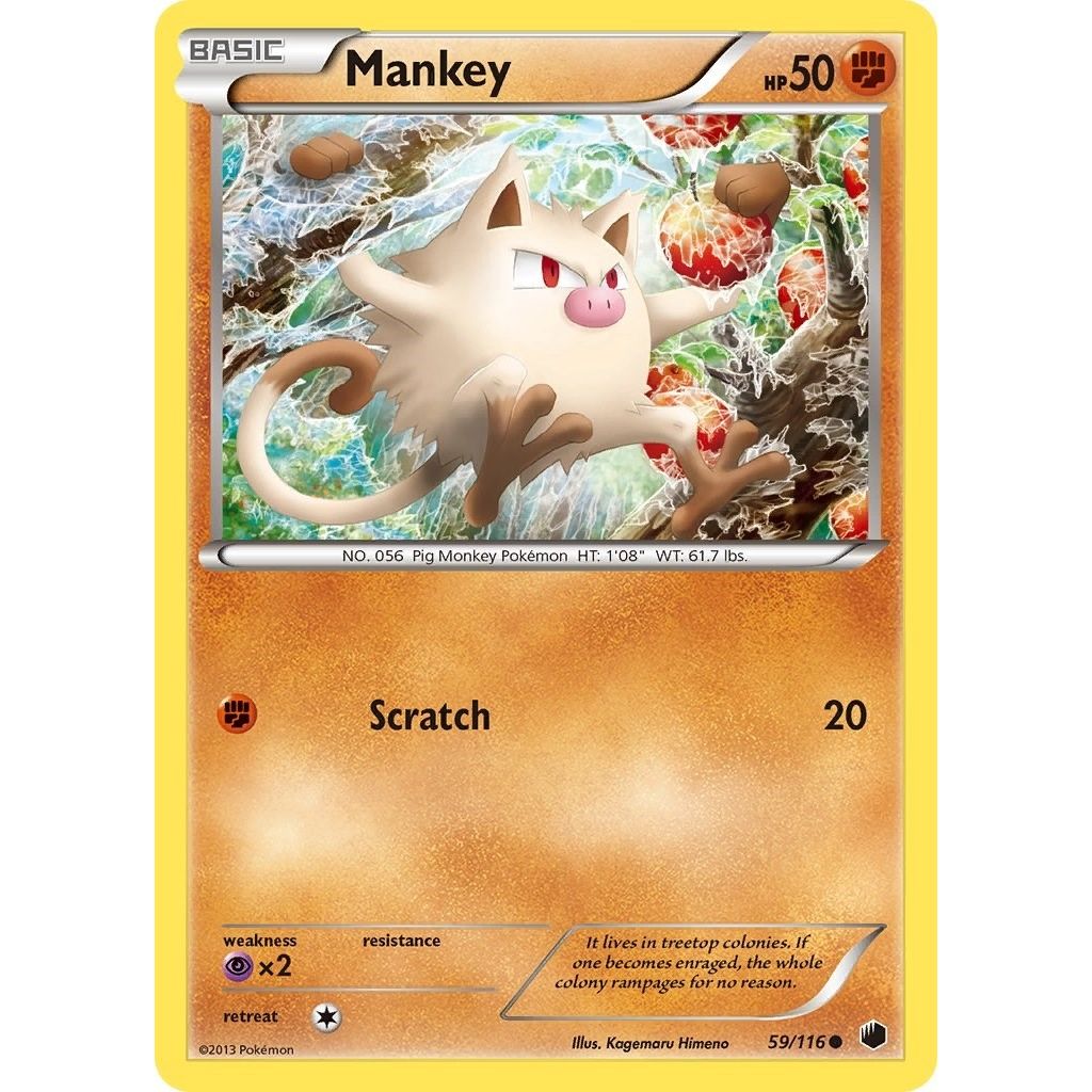 Image for Mankey (59/116) (PLF) - Pokemon