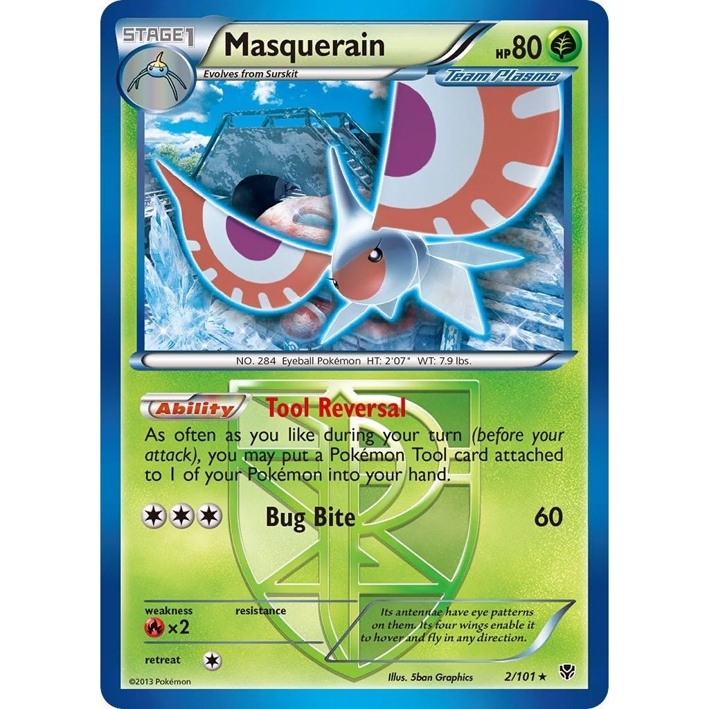 Image for Masquerain (Team Plasma) (2/101) (PLB) - Pokemon
