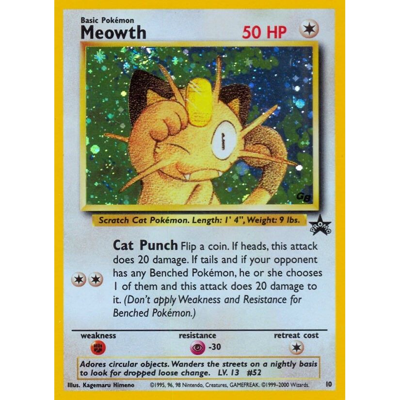 Image for Meowth (10/53) (PR) - Pokemon