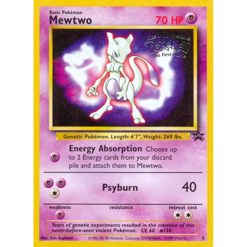 Image for Mewtwo (Movie Promo) (03/53) (PR) - Pokemon