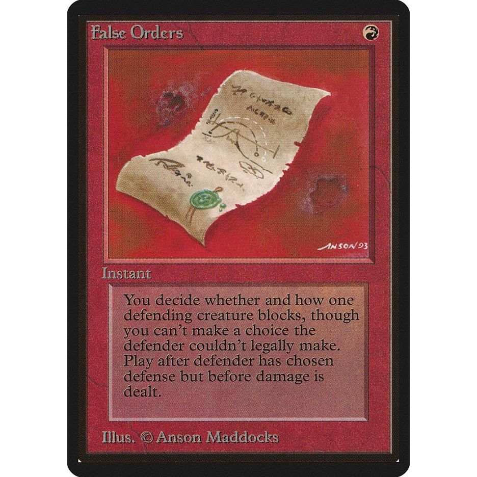 Image for False Orders (LEB) - Magic: The Gathering