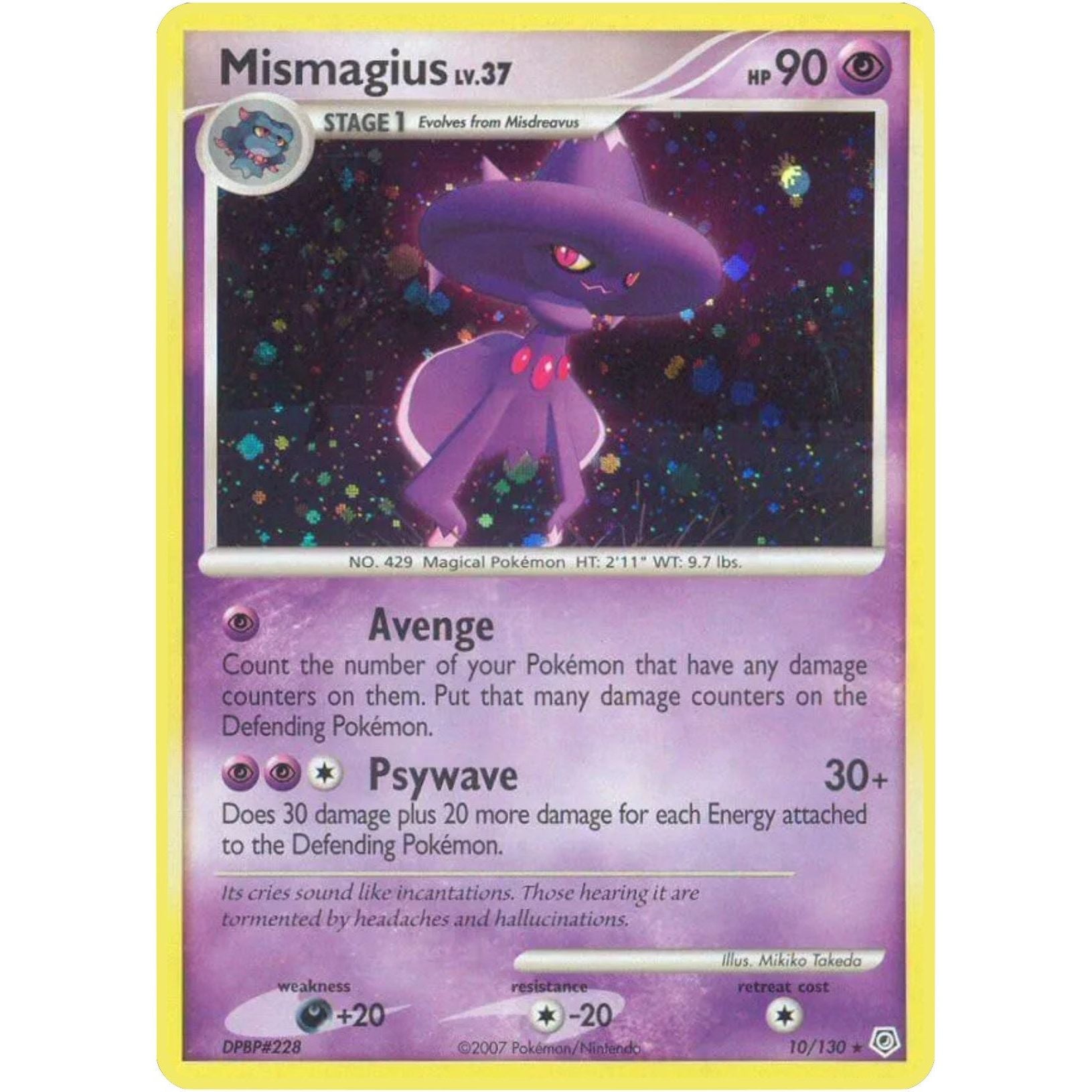 Image for Mismagius (10/130) (DP) - Pokemon