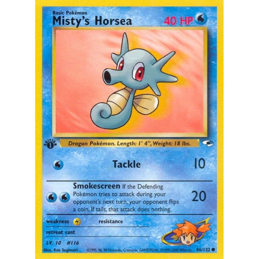 Image for Misty's Horsea (086/132) (G1) - Pokemon