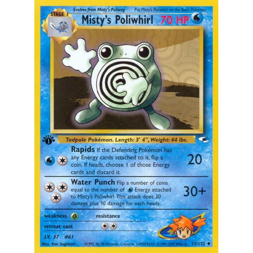 Image for Misty's Poliwhirl (053/132) (G1) - Pokemon