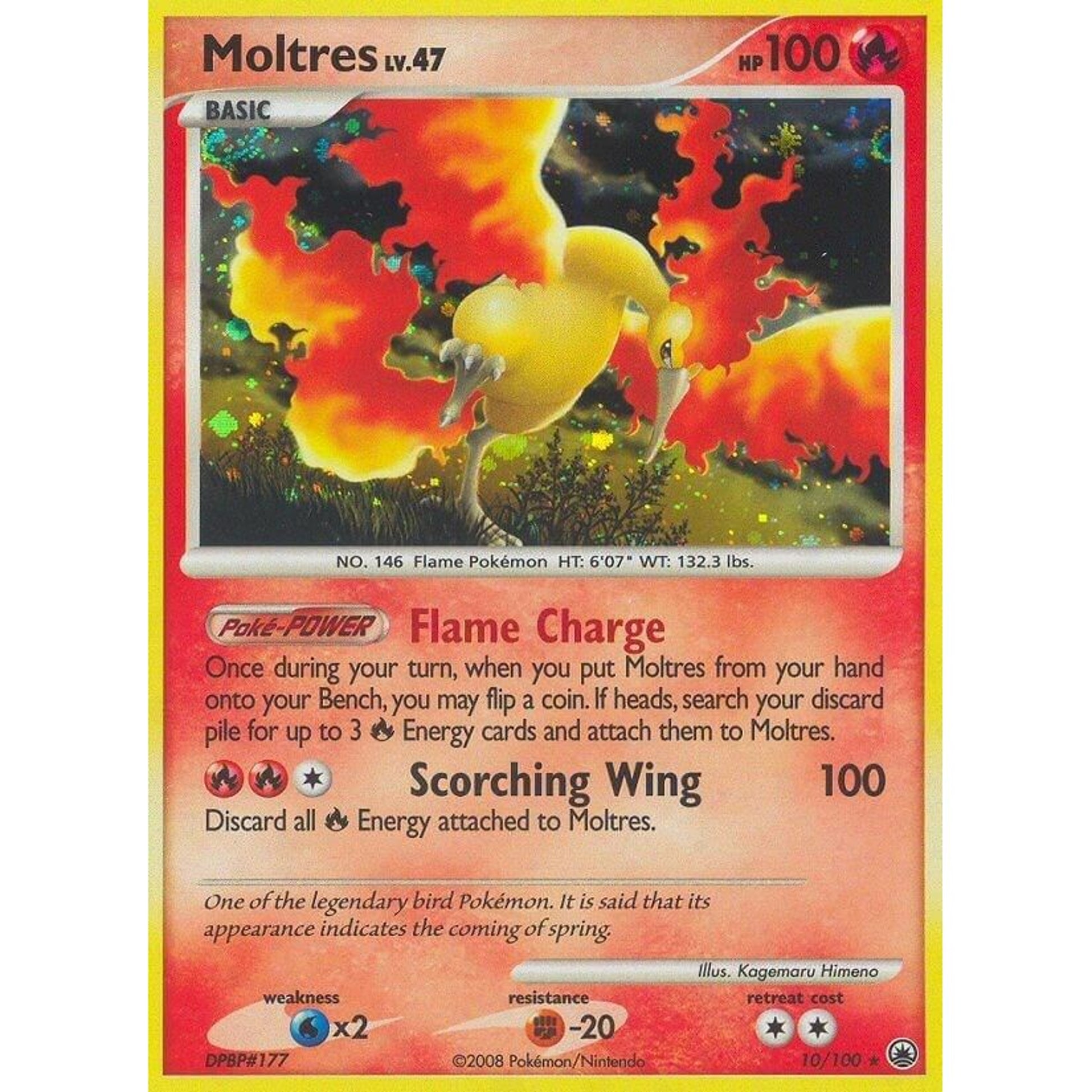 Image for Moltres (10/100) (MD) - Pokemon