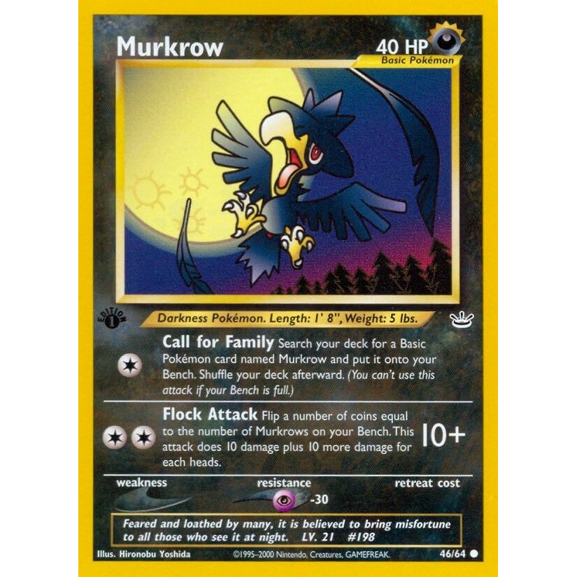 Image for Murkrow (46/64) (N3) - Pokemon