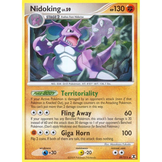 Image for Nidoking (29/111) (RR) - Pokemon