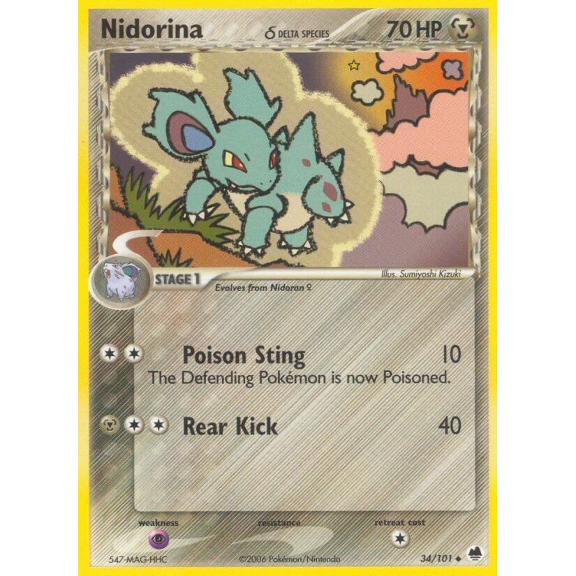 Image for Nidorina (Delta Species) (34/101) (DF) - Pokemon