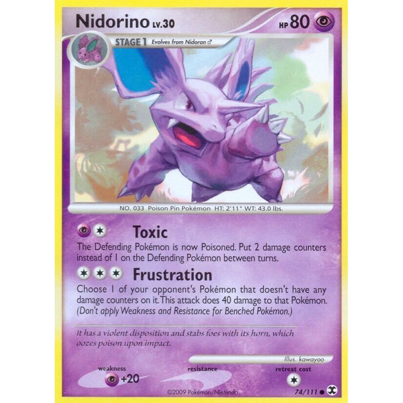 Image for Nidorino (74/111) (RR) - Pokemon