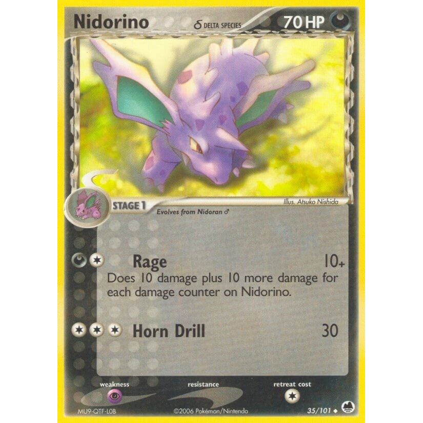 Image for Nidorino (Delta Species) (35/101) (DF) - Pokemon