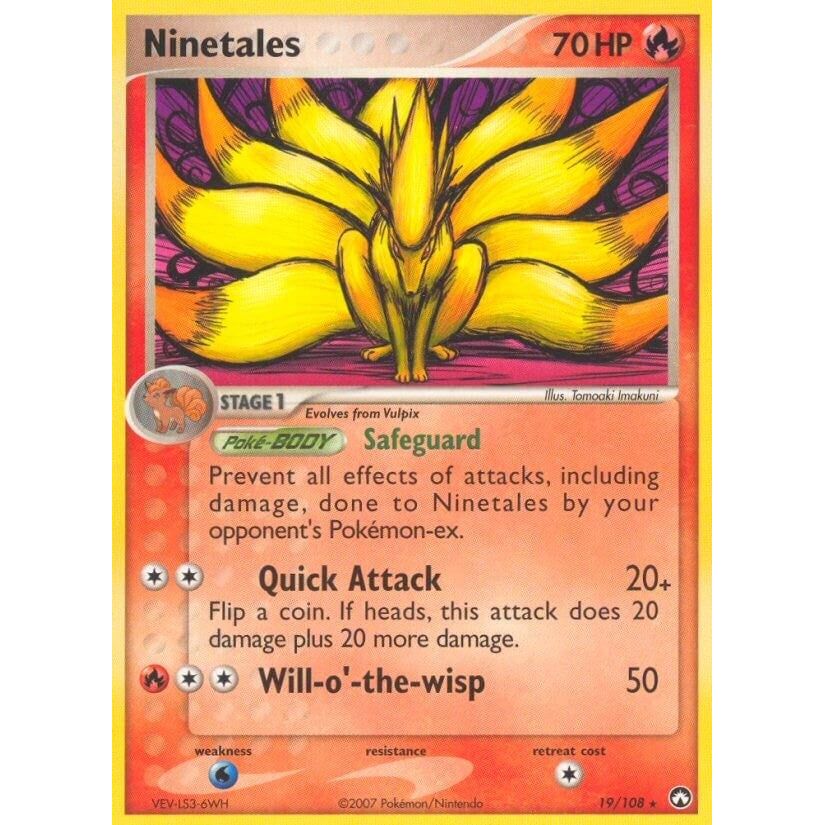 Image for Ninetales (19/108) (PK) - Pokemon