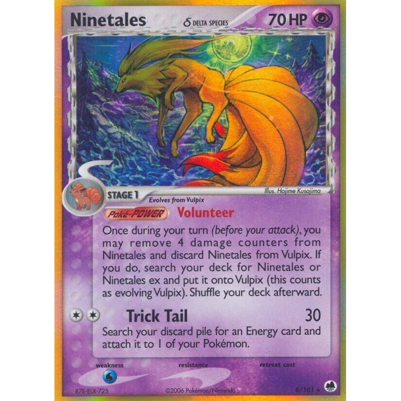 Image for Ninetales (Delta Species) (8/101) (DF) - Pokemon
