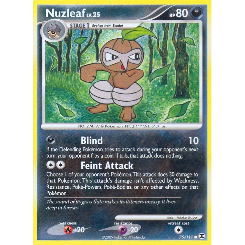 Image for Nuzleaf (75/111) (RR) - Pokemon