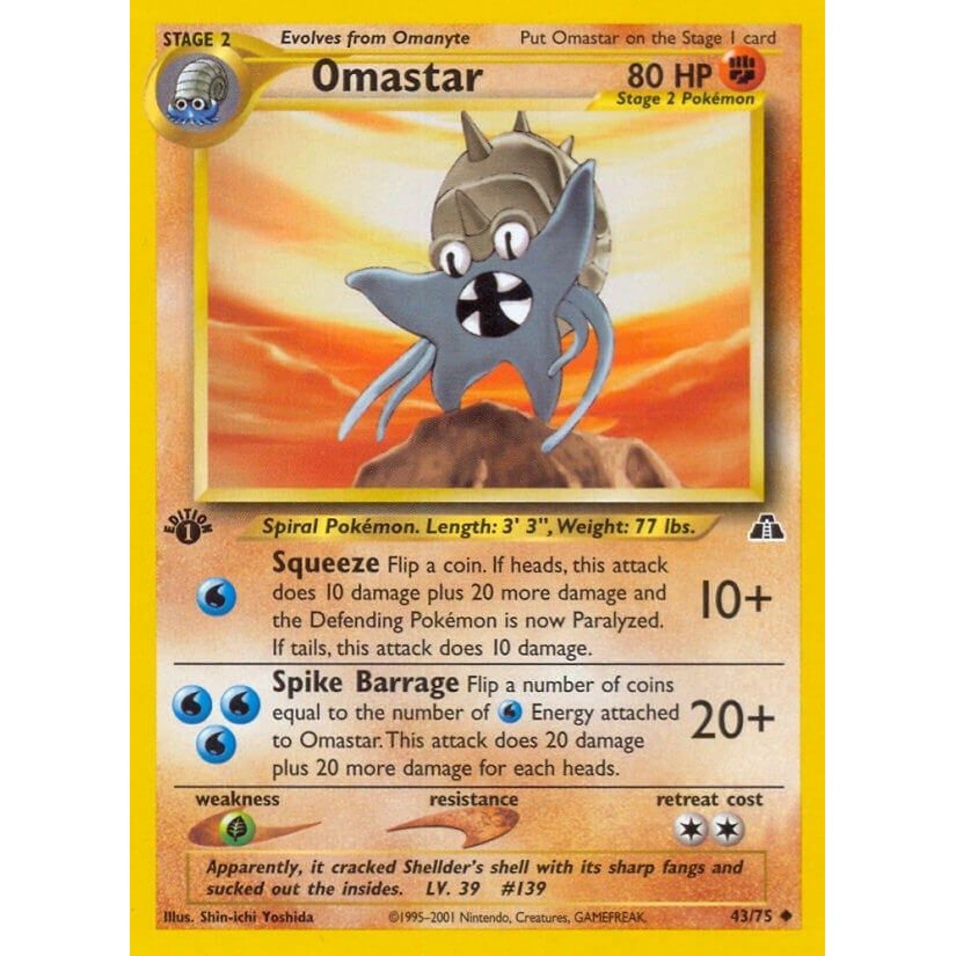 Image for Omastar (43/75) (N2) - Pokemon