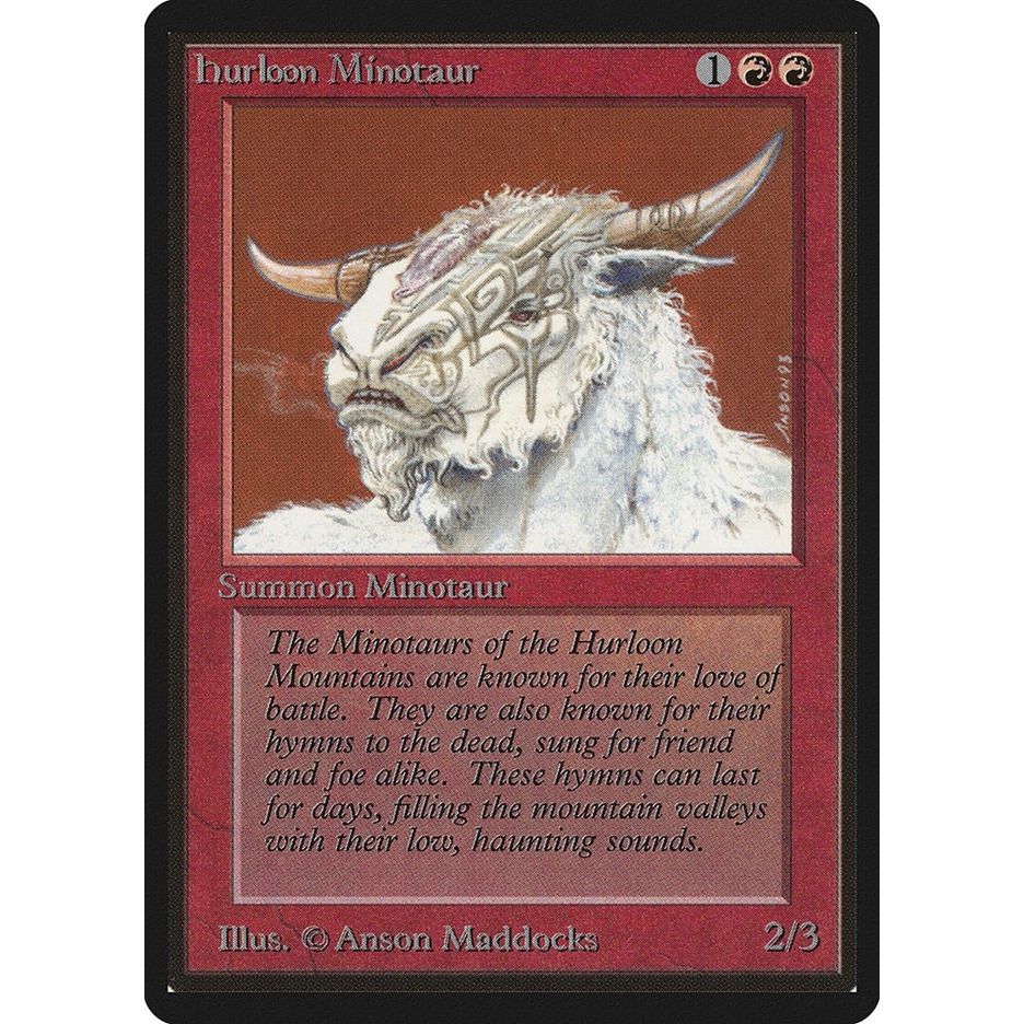 Image for Hurloon Minotaur (LEB) - Magic: The Gathering