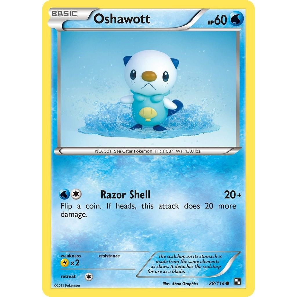 Image for Oshawott (28) (28/114) (BLW) - Pokemon