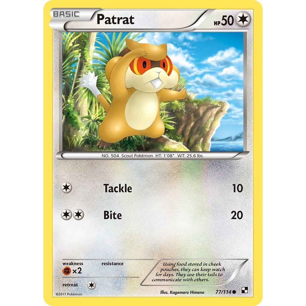 Image for Patrat (77) (77/114) (BLW) - Pokemon