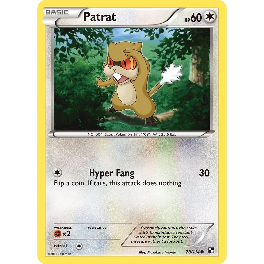 Image for Patrat (78) (78/114) (BLW) - Pokemon