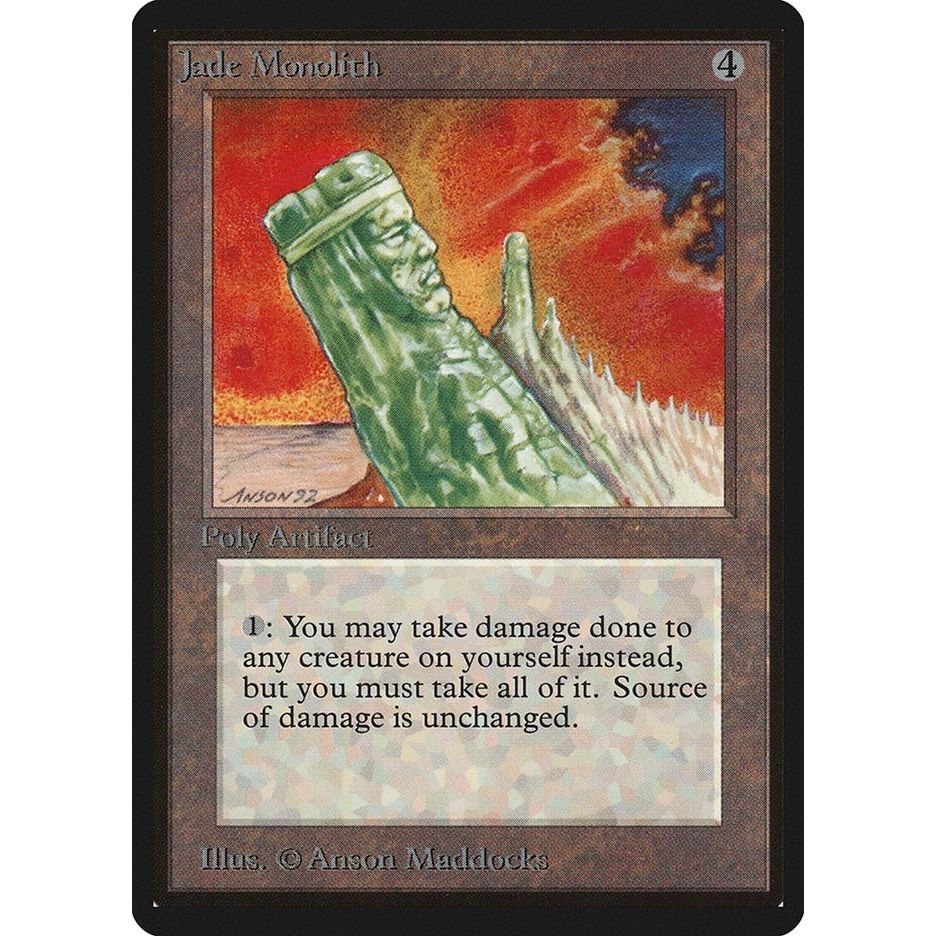 Image for Jade Monolith (LEB) - Magic: The Gathering