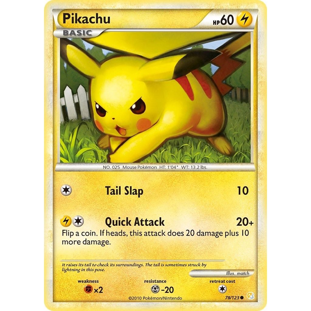 Image for Pikachu (78/123) (HS) - Pokemon