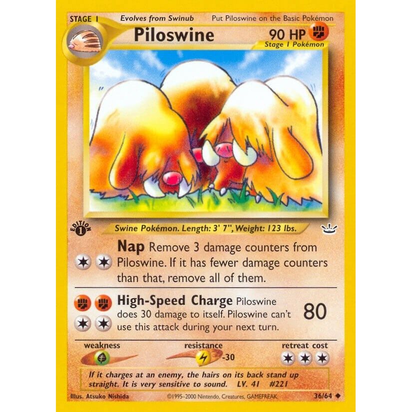 Image for Piloswine (36/64) (N3) - Pokemon