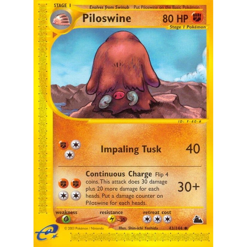 Image for Piloswine (43) (043/144) (SK) - Pokemon