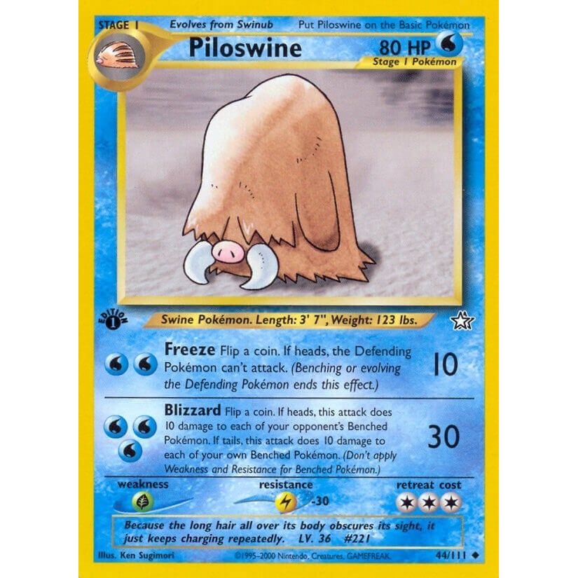 Image for Piloswine (044/111) (N1) - Pokemon