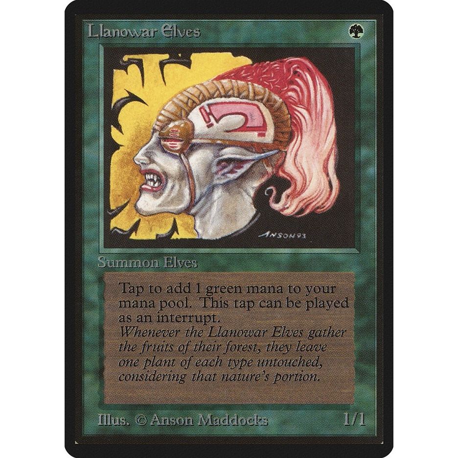 Image for Llanowar Elves (LEB) - Magic: The Gathering