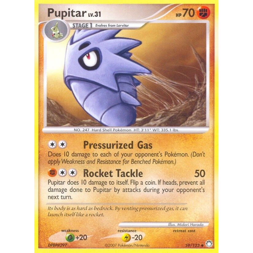 Image for Pupitar (59/123) (MT) - Pokemon