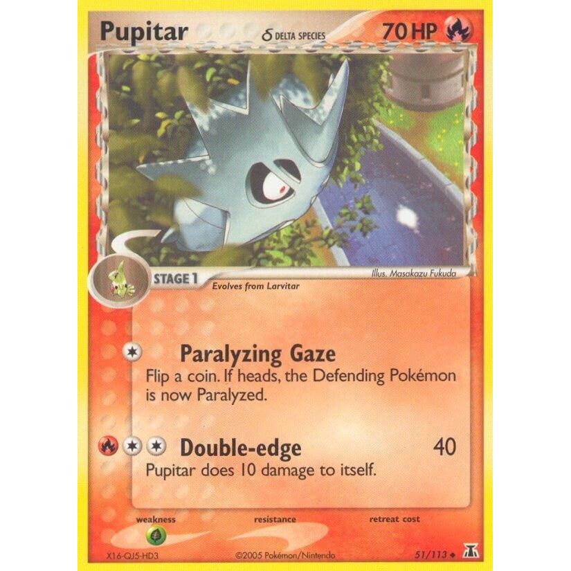 Image for Pupitar (Delta Species) (51/113) (DS) - Pokemon