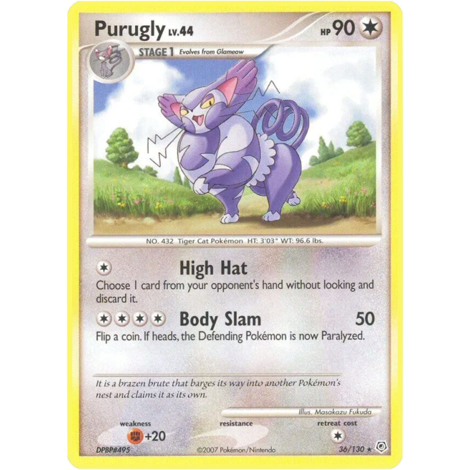 Image for Purugly (36/130) (DP) - Pokemon