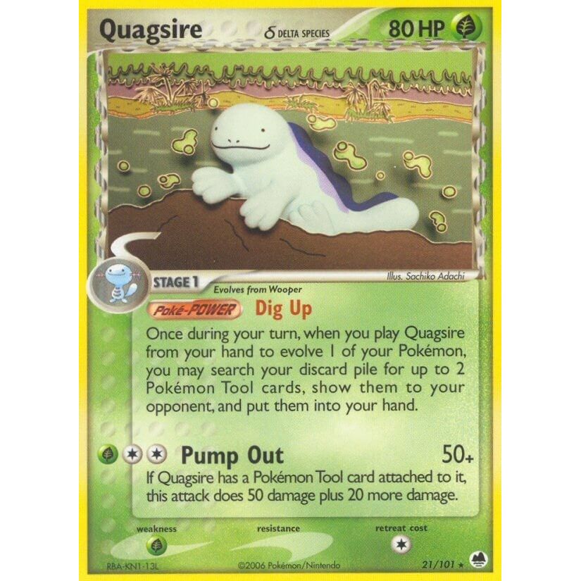 Image for Quagsire (Delta Species) (21/101) (DF) - Pokemon