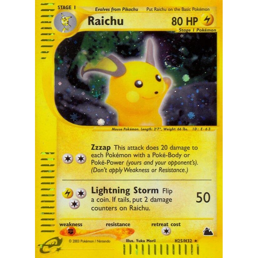 Image for Raichu (H25) (H25/H32) (SK) - Pokemon