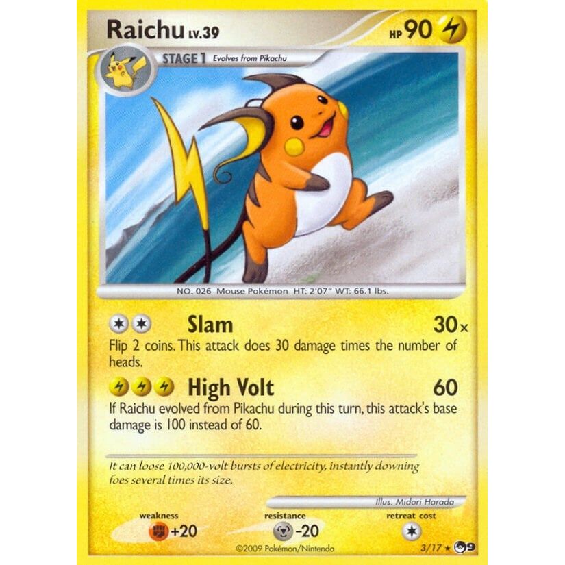Image for Raichu (003/017) (POP) - Pokemon